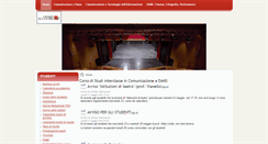 Desktop Screenshot of comunicazionedams.unical.it