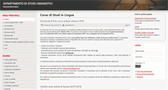 Desktop Screenshot of lingue.unical.it